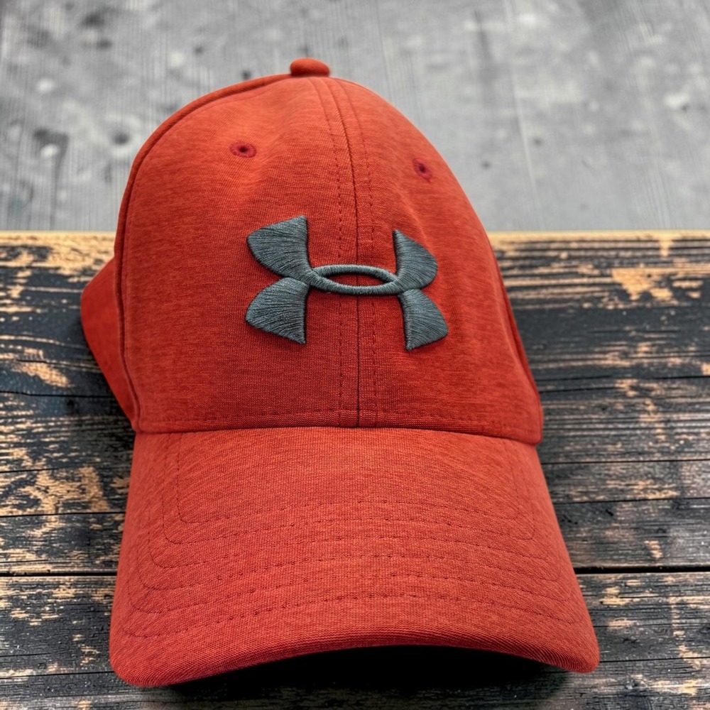 Baseball Cap Under Armour L/XL Tomato Red UA Pro Fit Heathered Hat Fitted